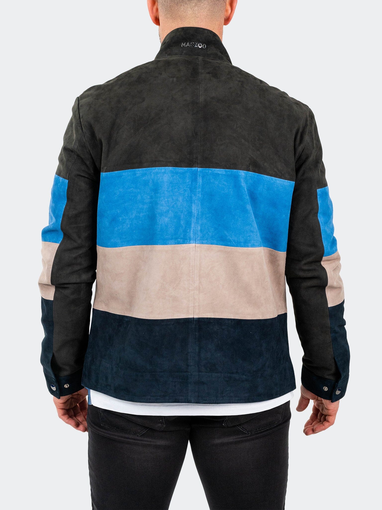 MultiPanels Brown Leather Jacket