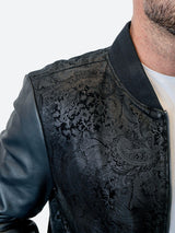 Leather Paisley Black View-2