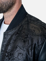 Leather Paisley Black View-8