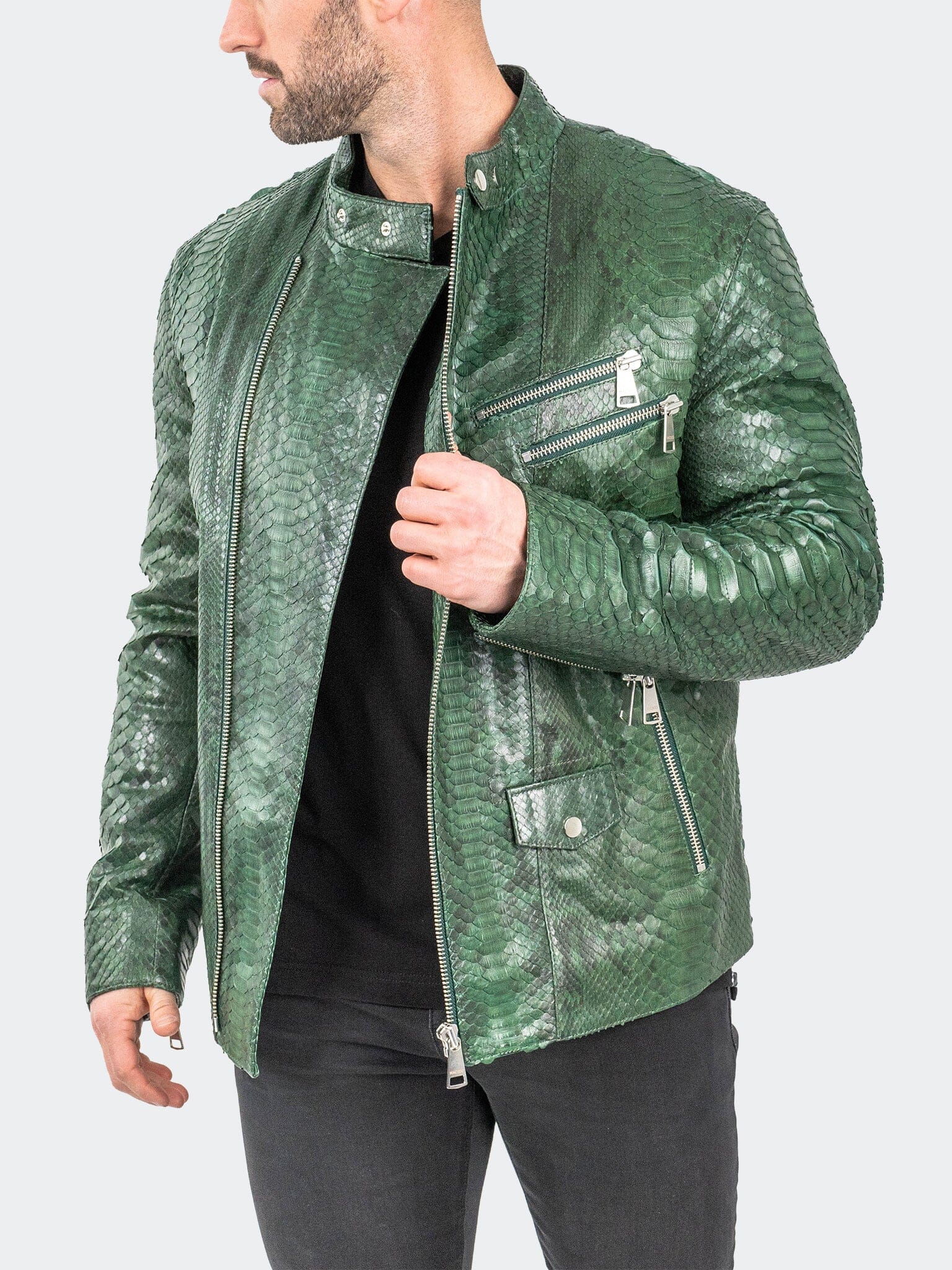 Leather PythonEnvy Green