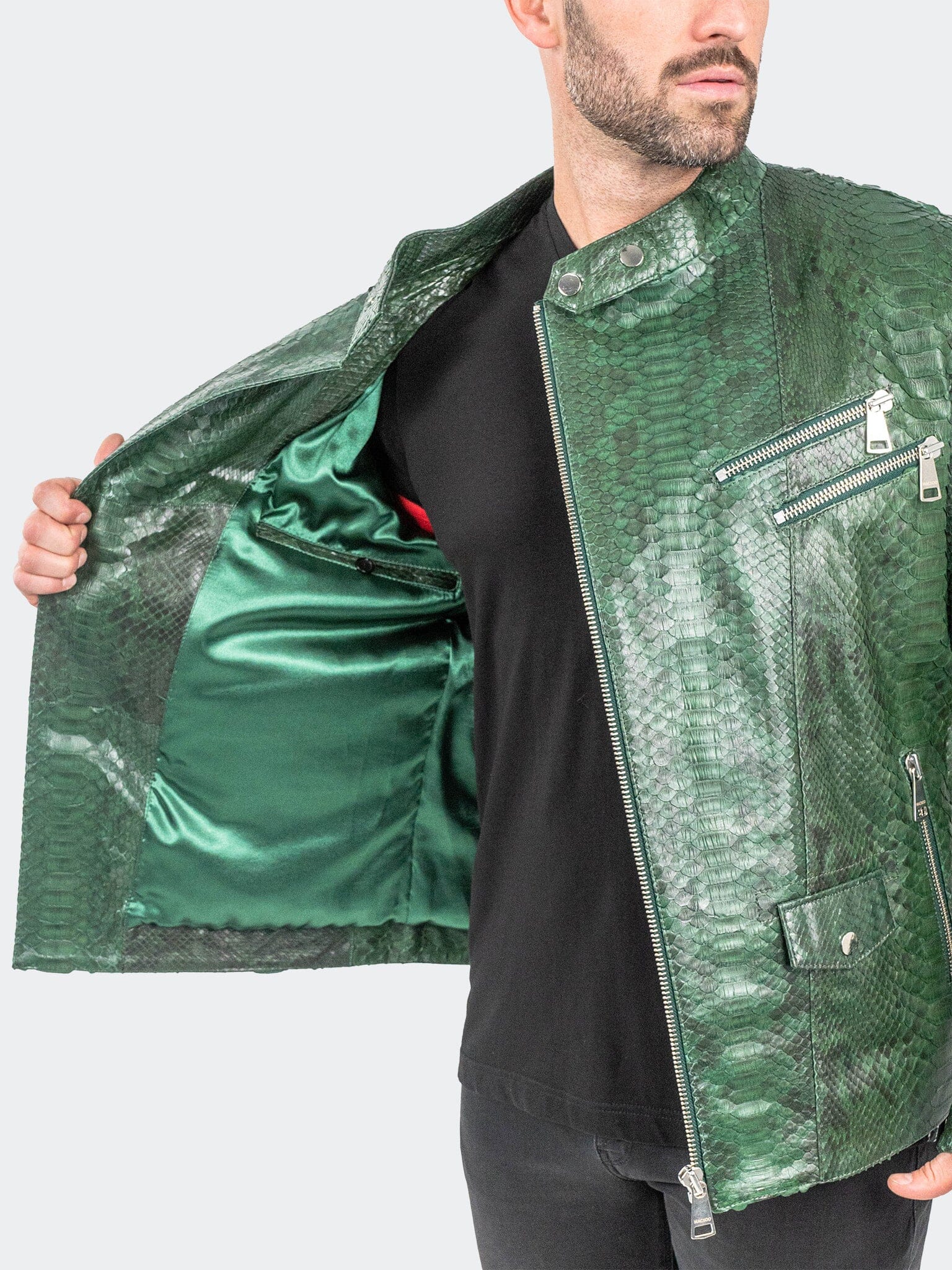 Leather PythonEnvy Green