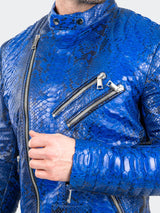 Leather PythonMaceoo Blue View-2