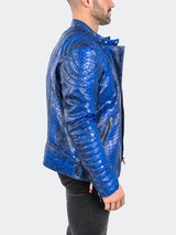 Leather PythonMaceoo Blue View-6