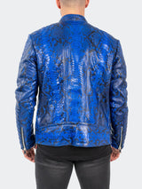 Leather PythonMaceoo Blue View-7