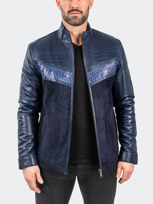 Leather PythonShield Blue