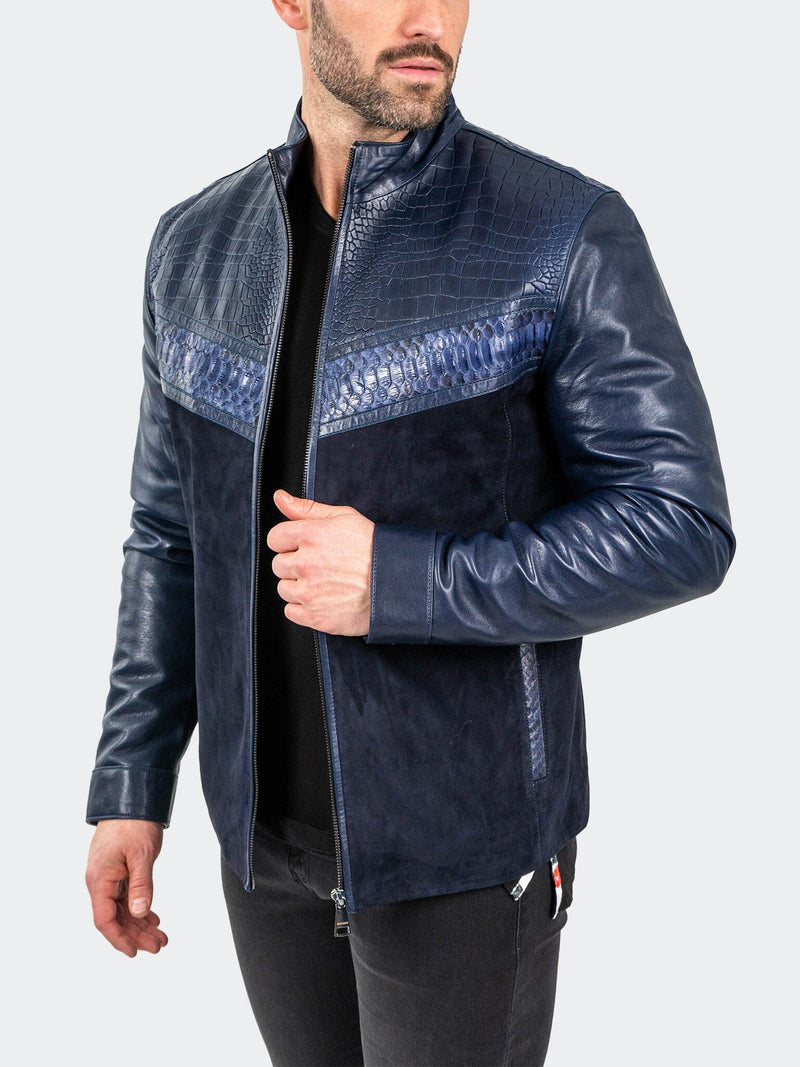 Leather PythonShield Blue