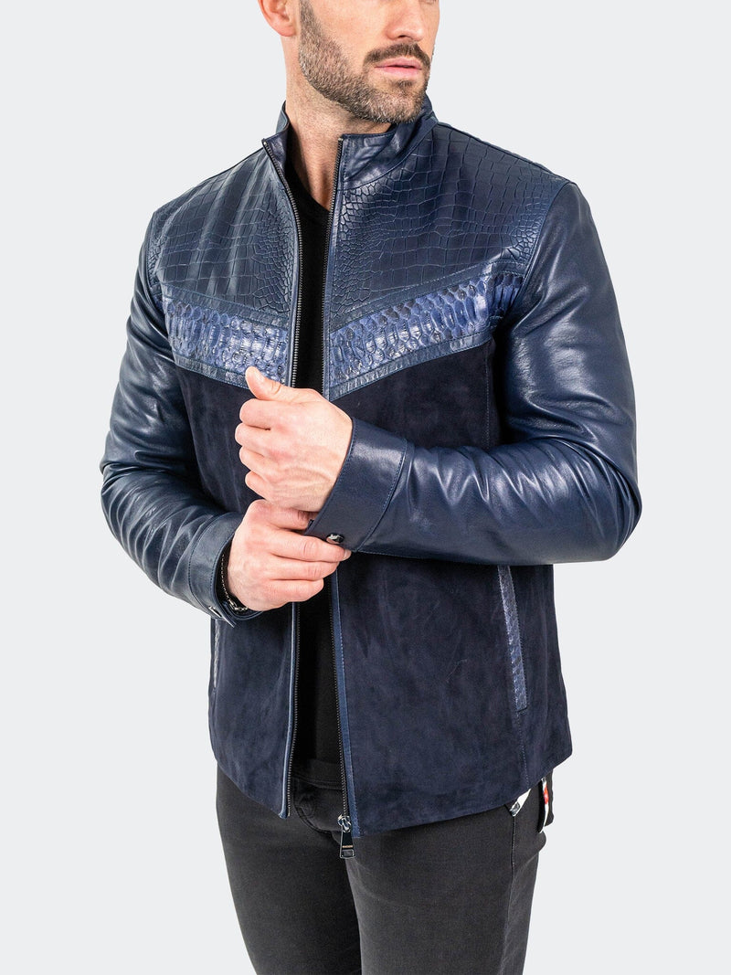 Leather PythonShield Blue