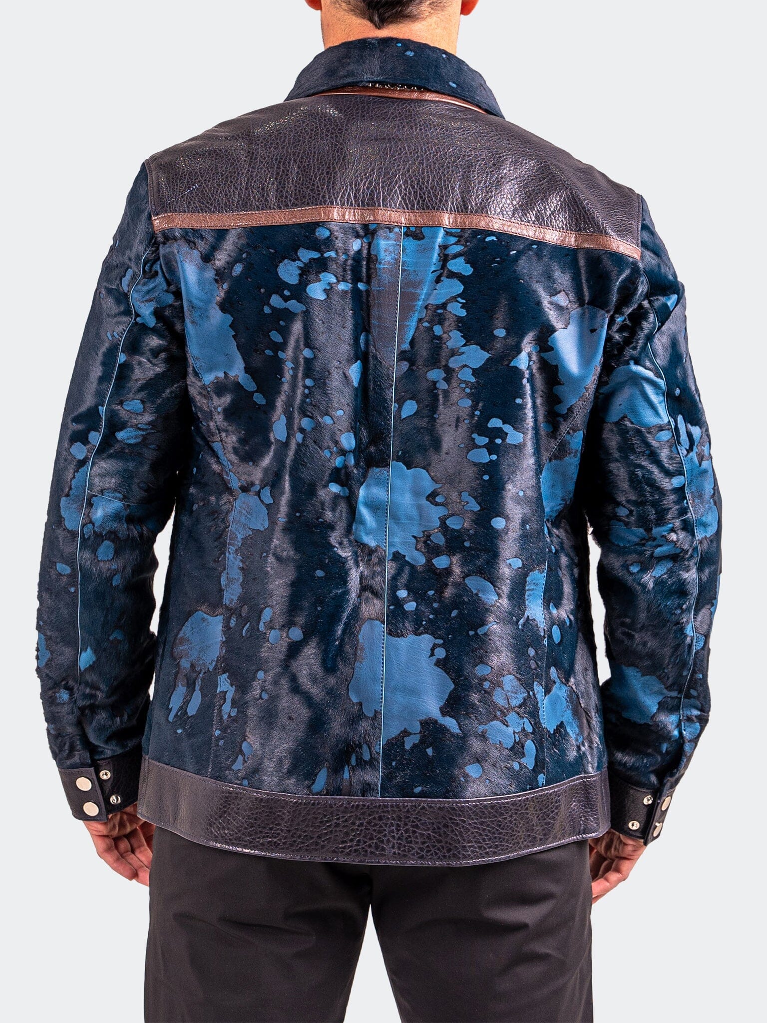 Resistance Patchwork Leather Jacket