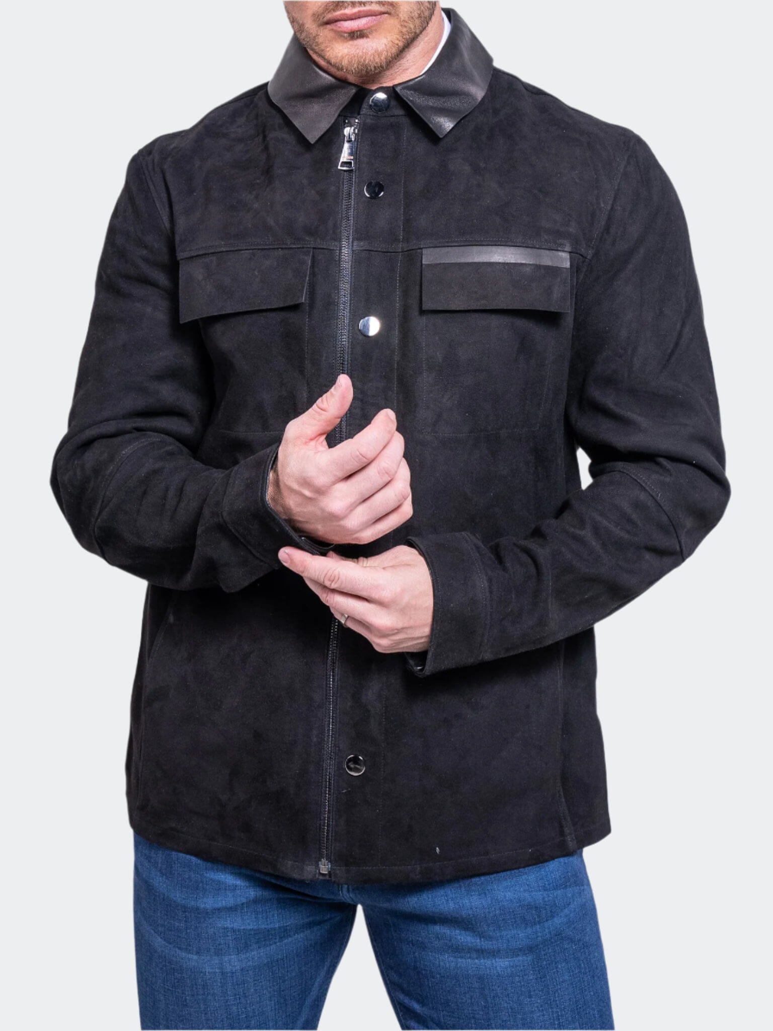 Resistance Black Suede Jacket