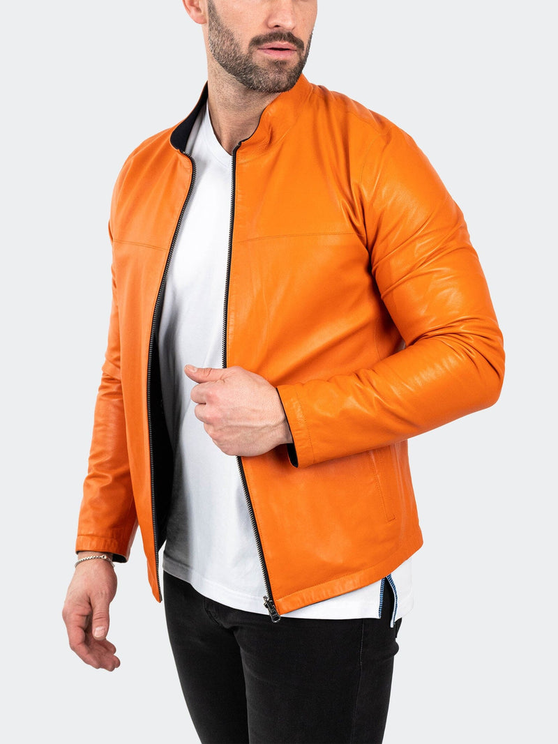 Leather ReverseBlack Orange