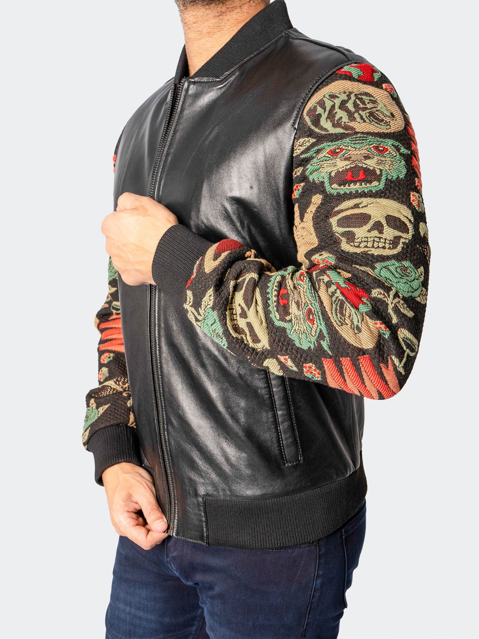 SleeveDragon Black Leather Jacket
