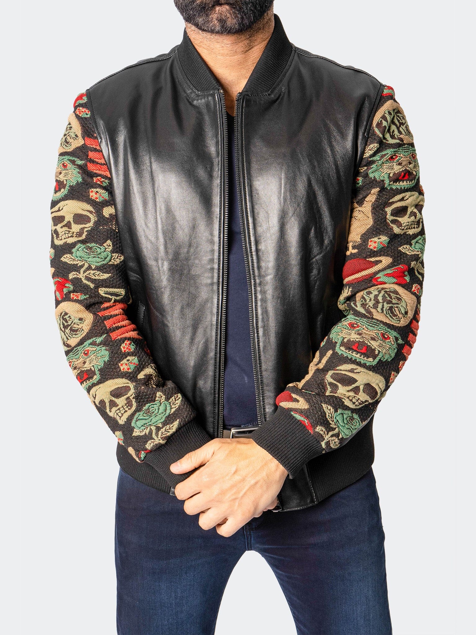 SleeveDragon Black Leather Jacket