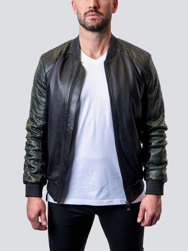 Leather SleevePython Black