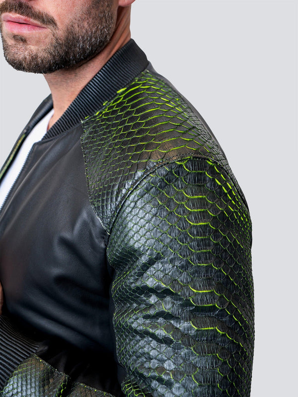 Leather SleevePython Black