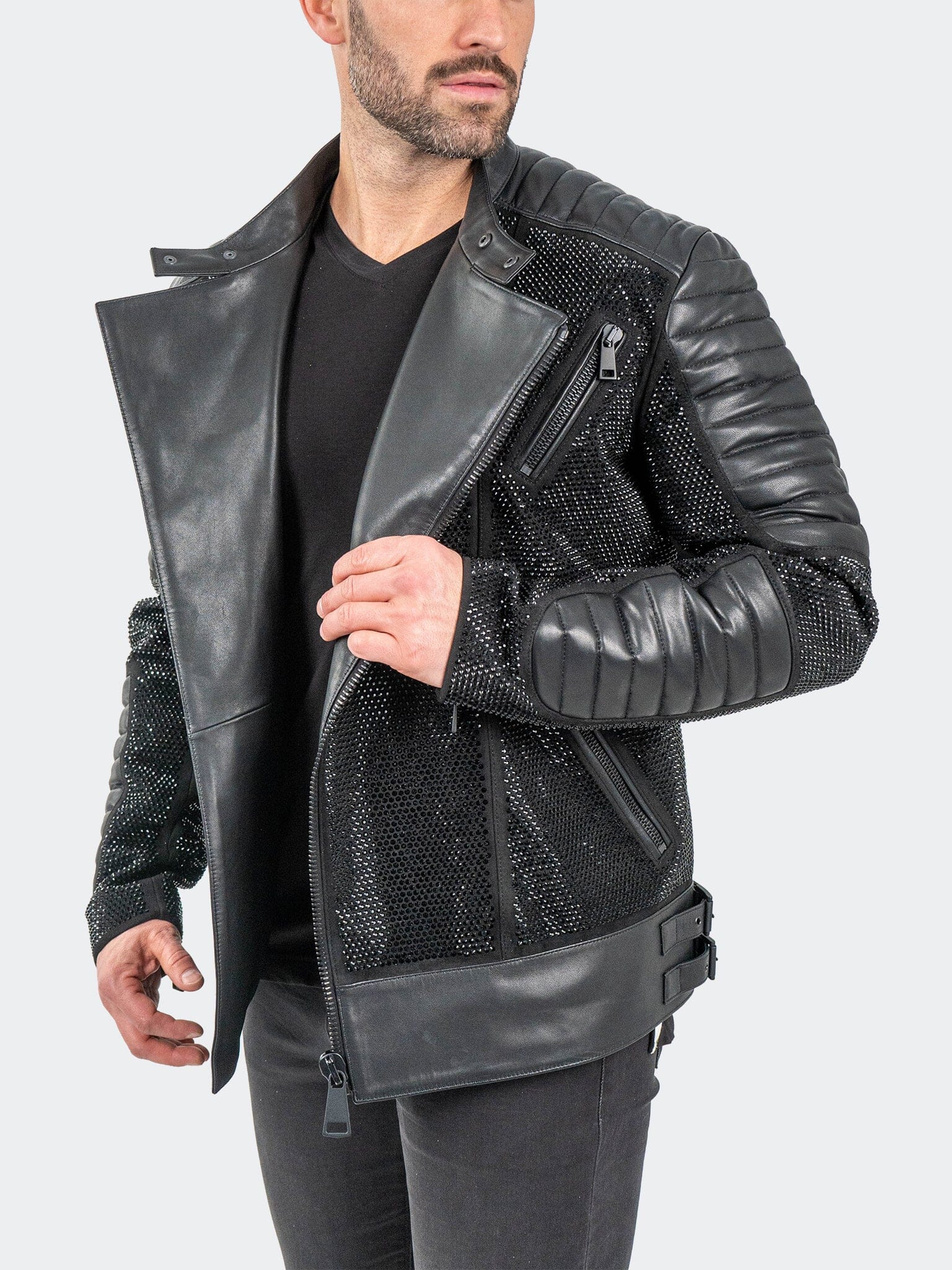 LeatherStoned Black