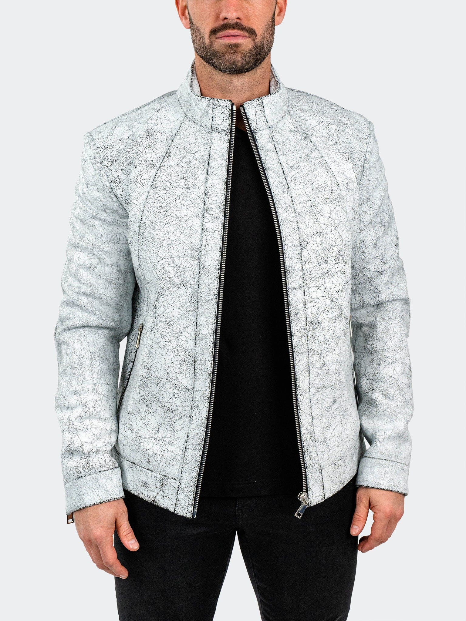 Leather Storm White