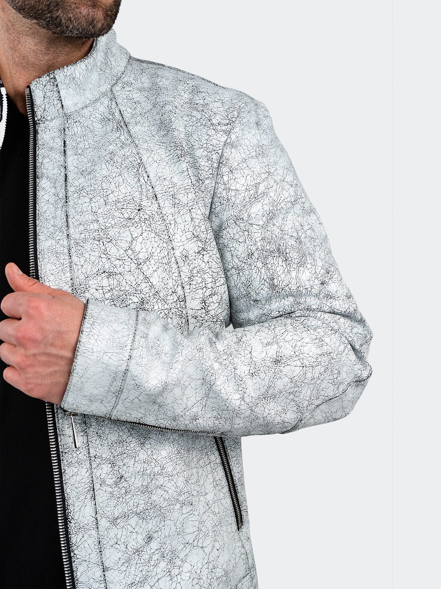 Leather Storm White