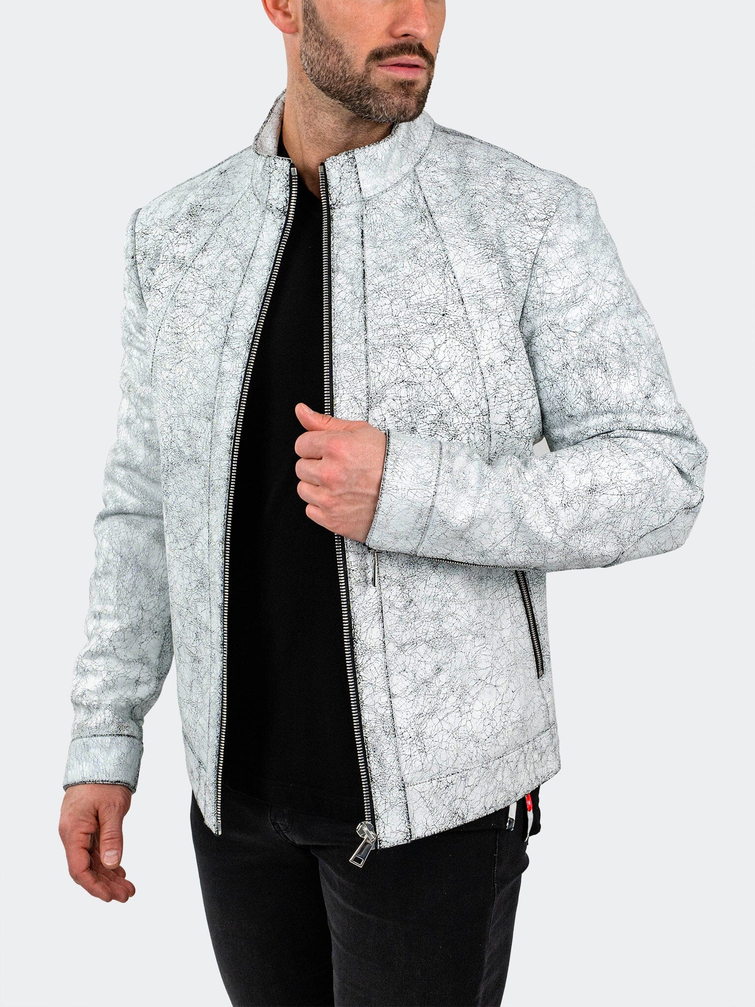 Leather Storm White