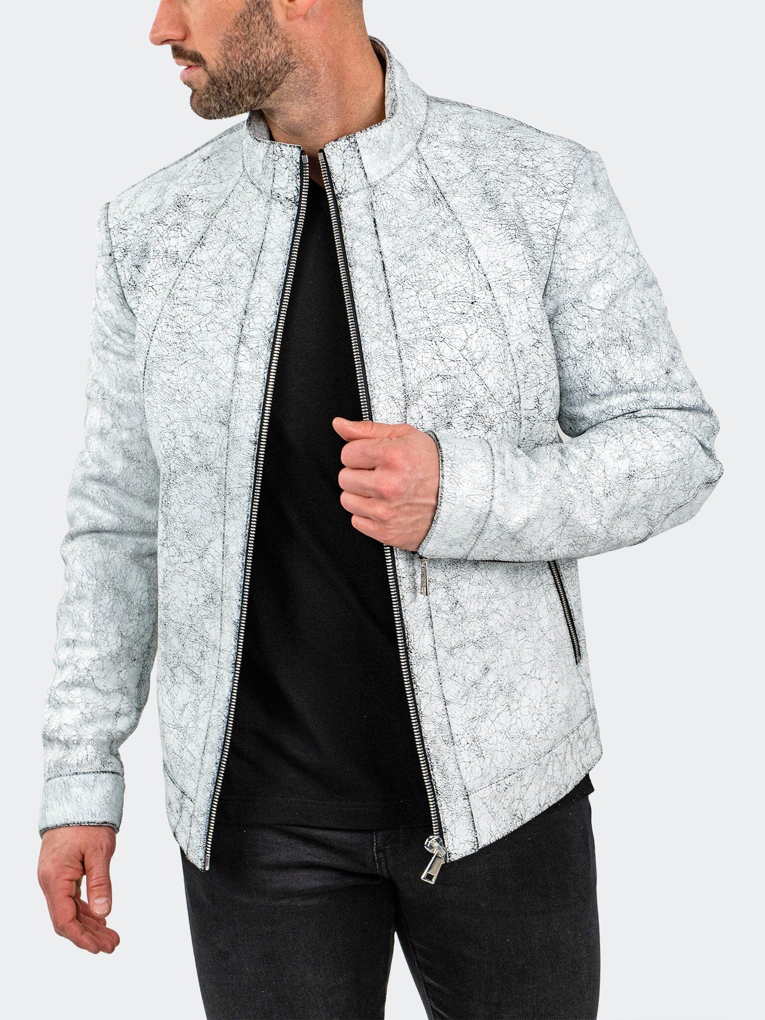 Leather Storm White
