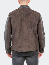 Leather SuedeKnit Brown View-6