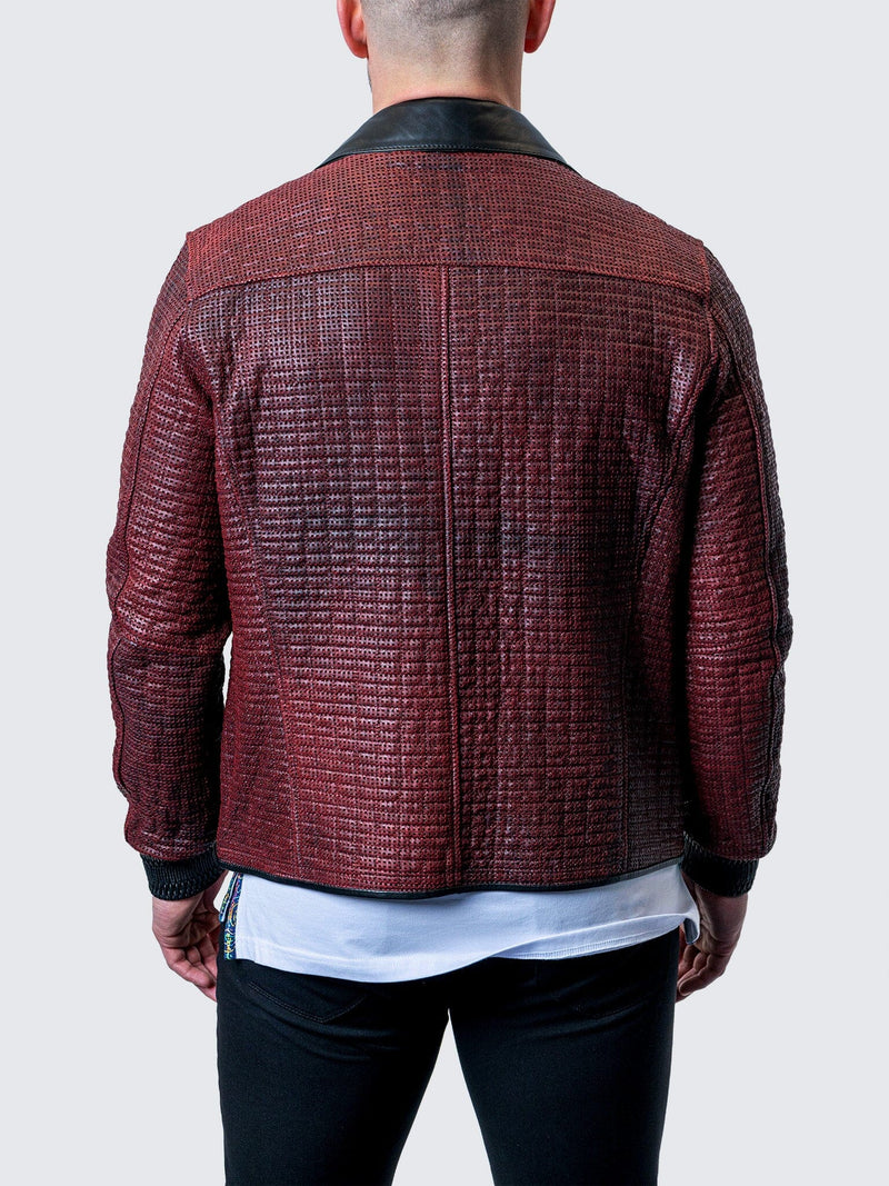 Leather Vintage Red