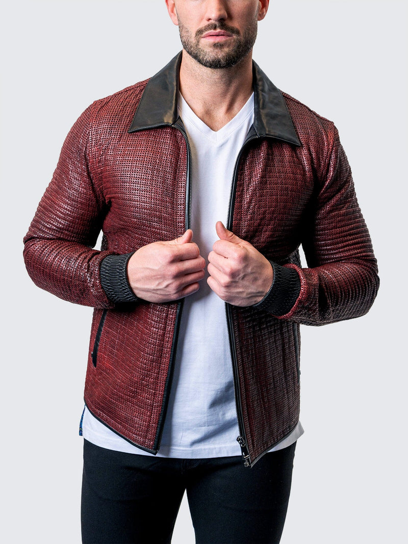 Leather Vintage Red