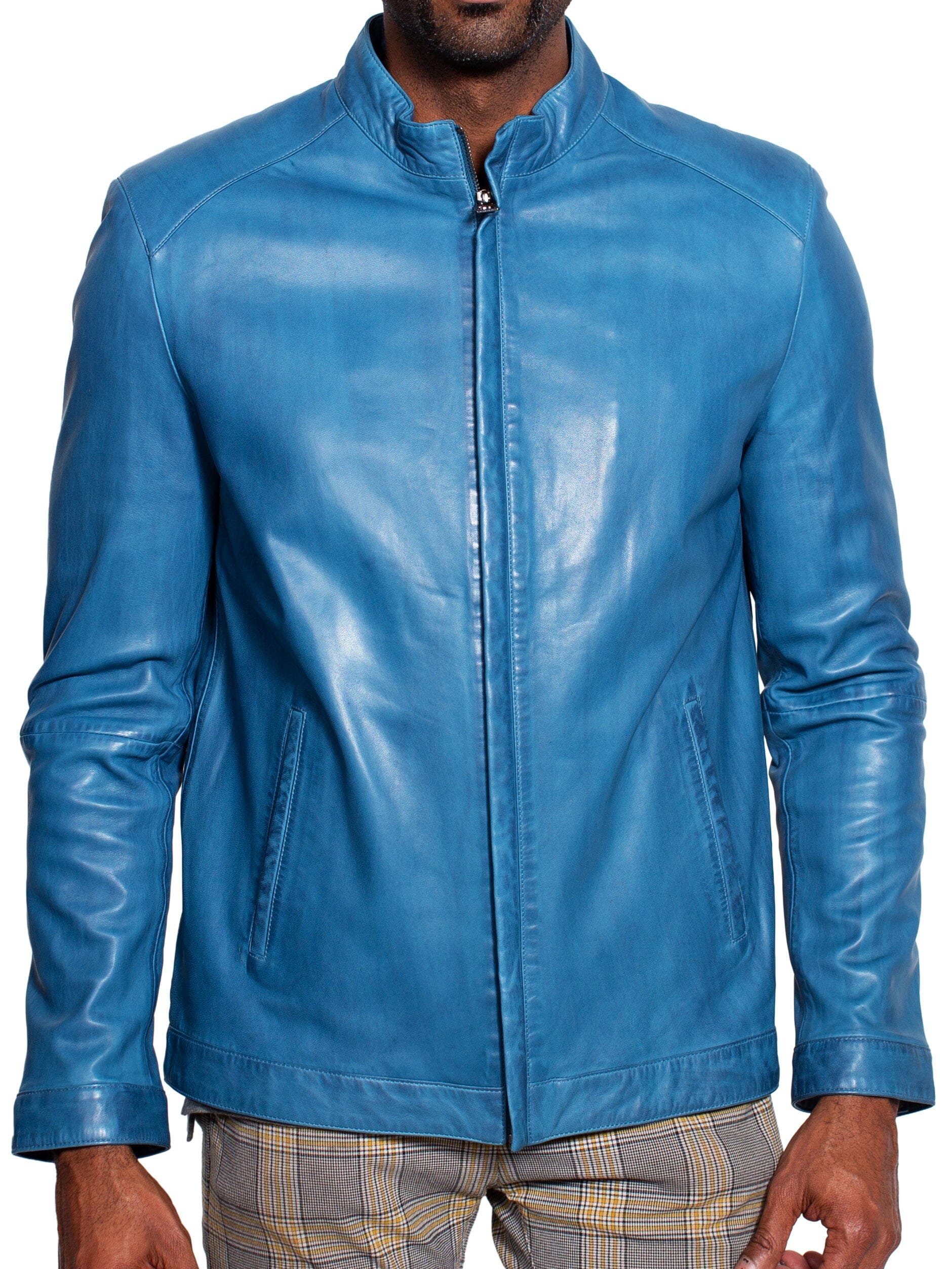 Leather Distinguished Blue