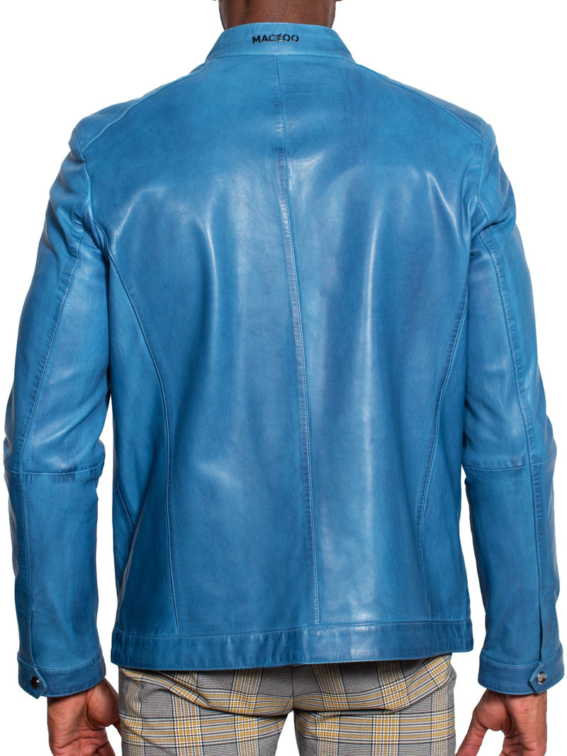 Leather Distinguished Blue