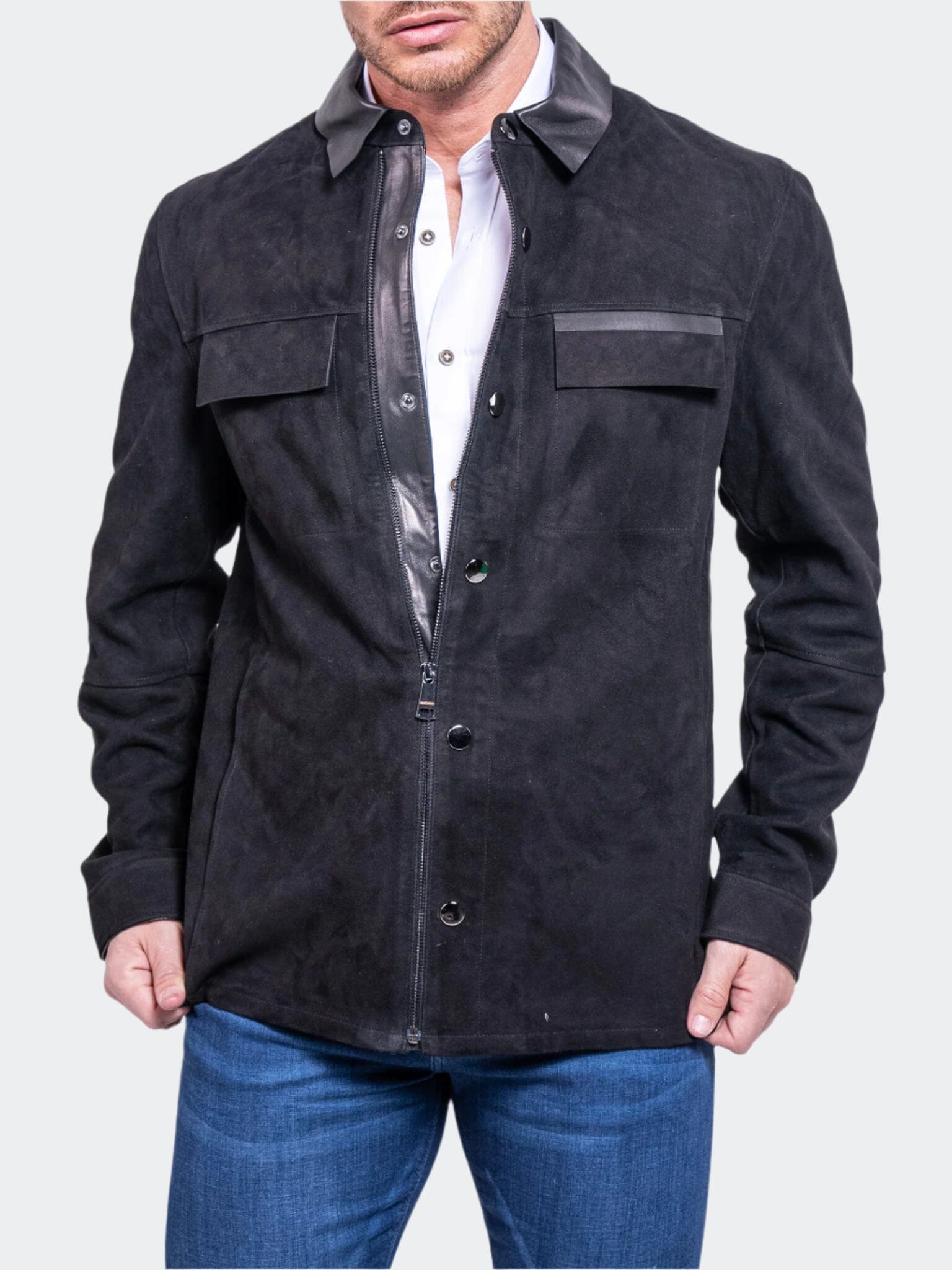 Resistance Black Suede Jacket
