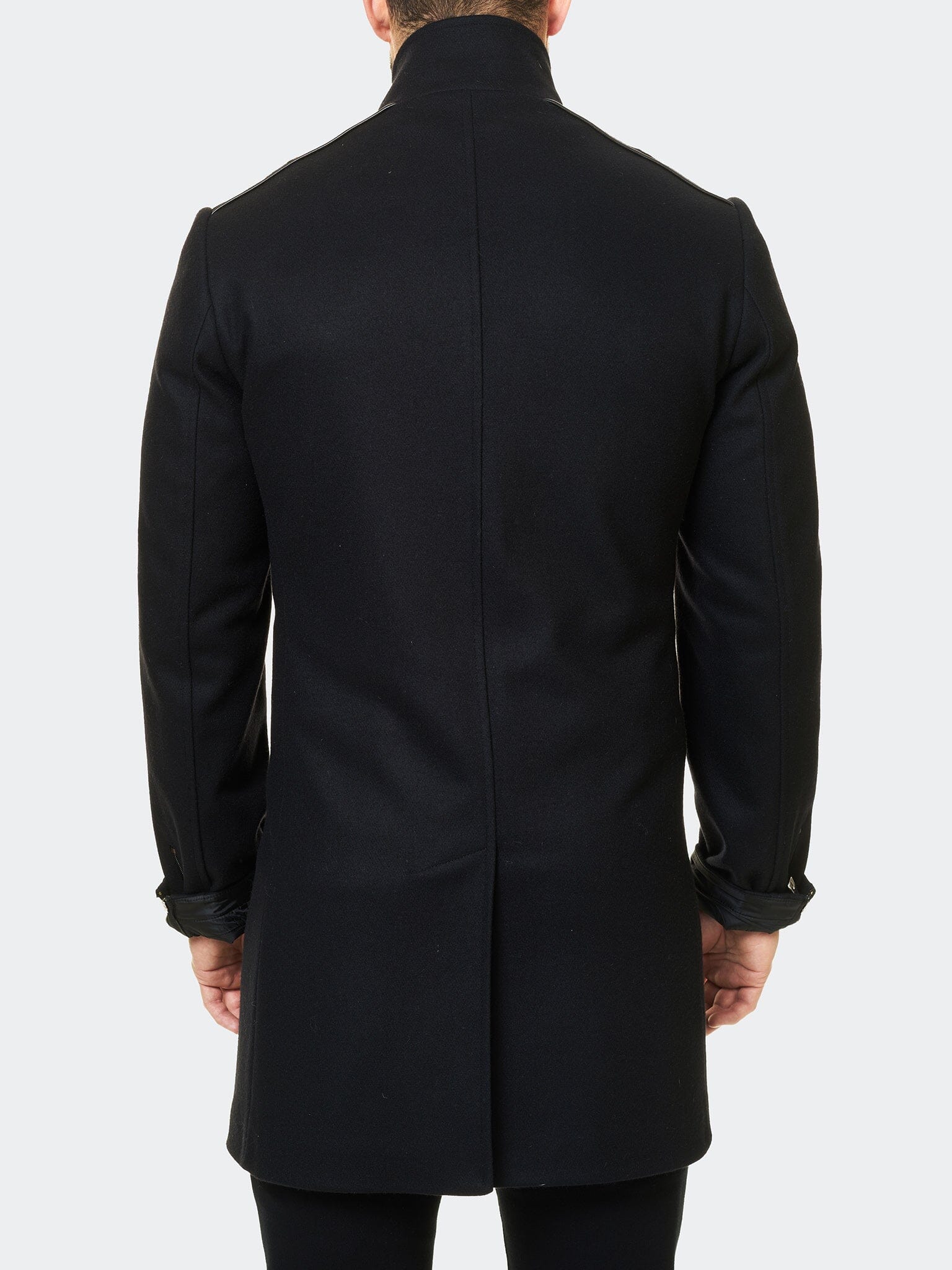 Captain Black Peacoat Jacket – Maceoo