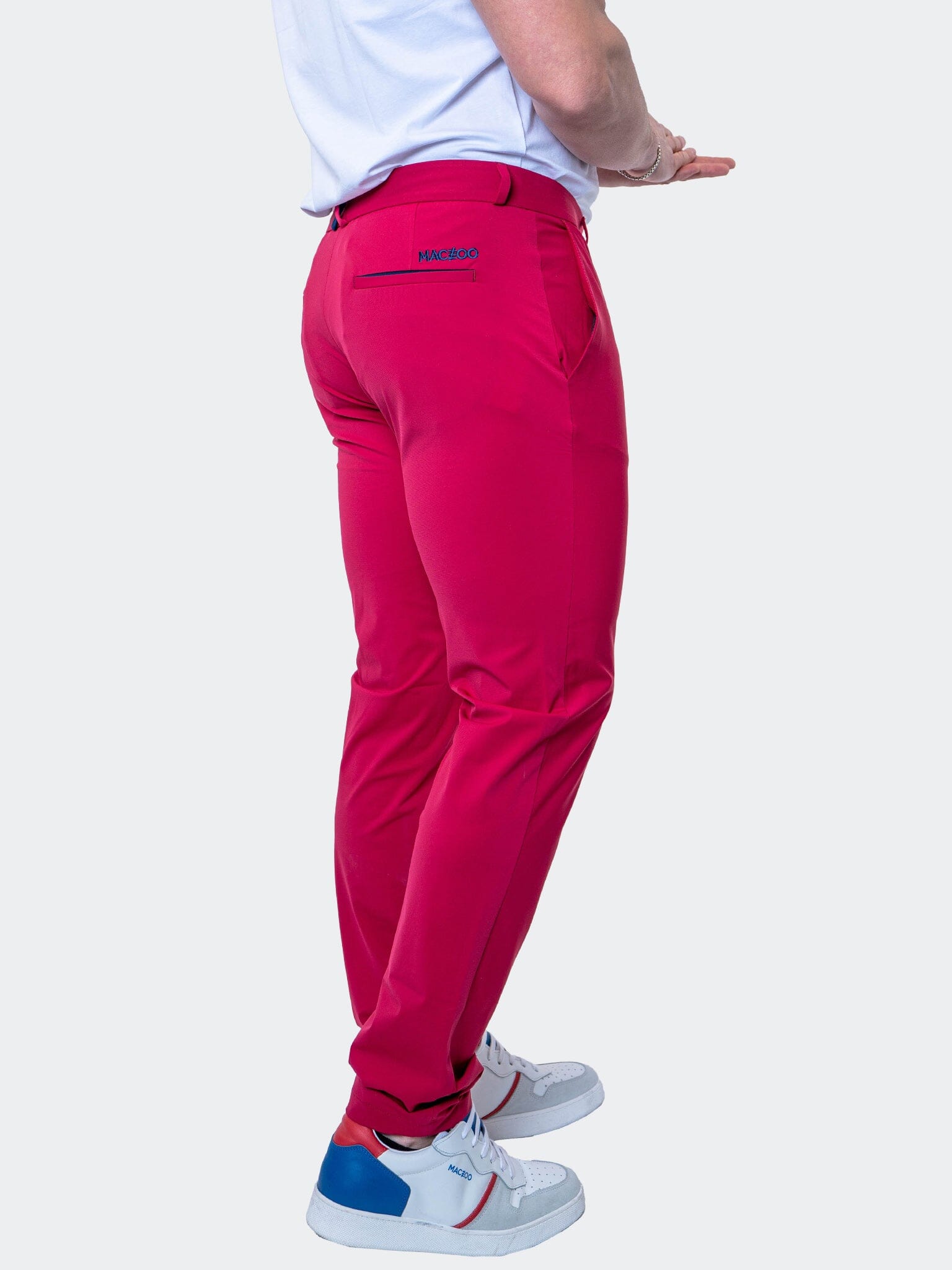 Deep Burgundy Performance Tapered Pants