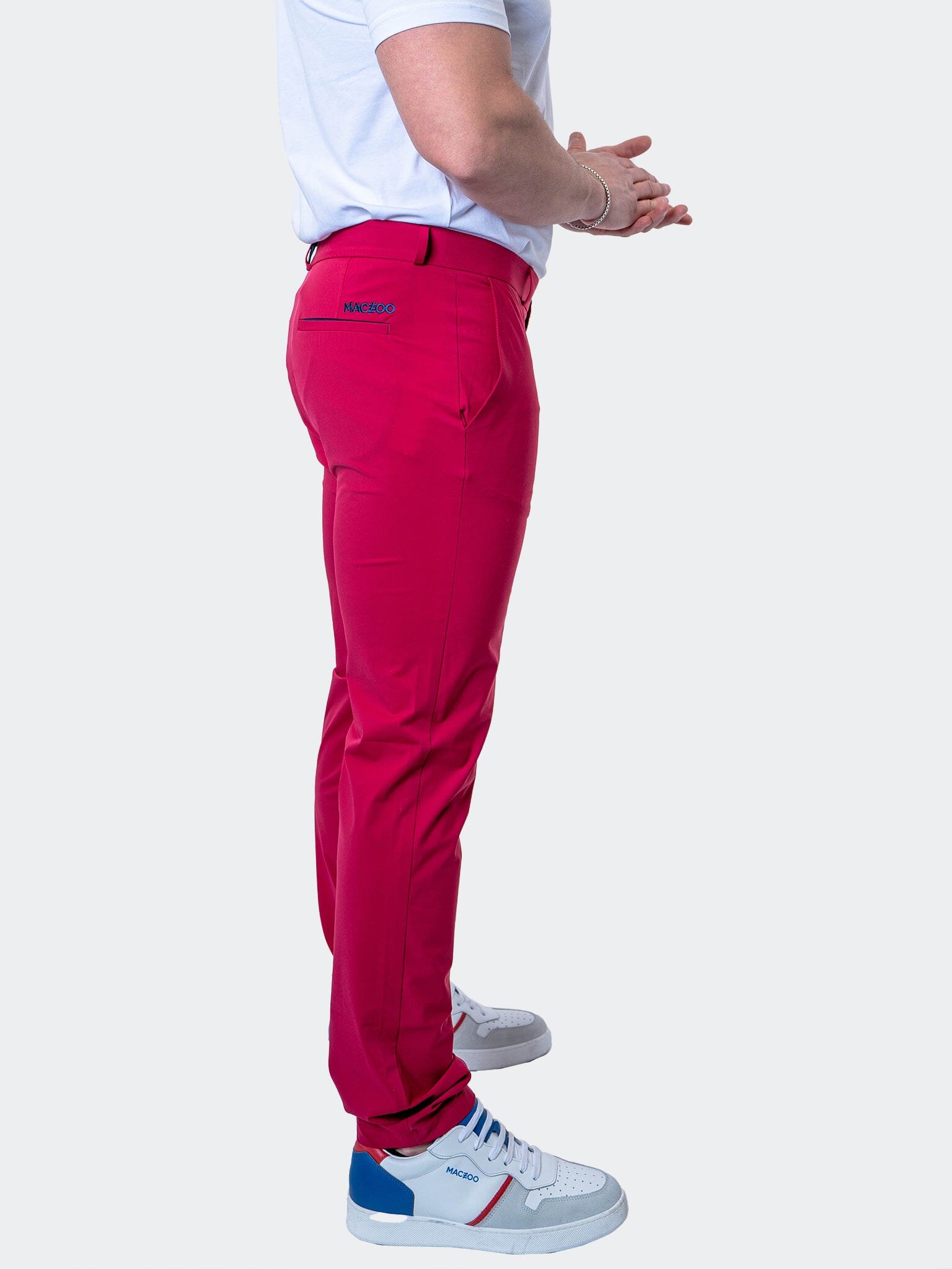 Deep Burgundy Performance Tapered Pants