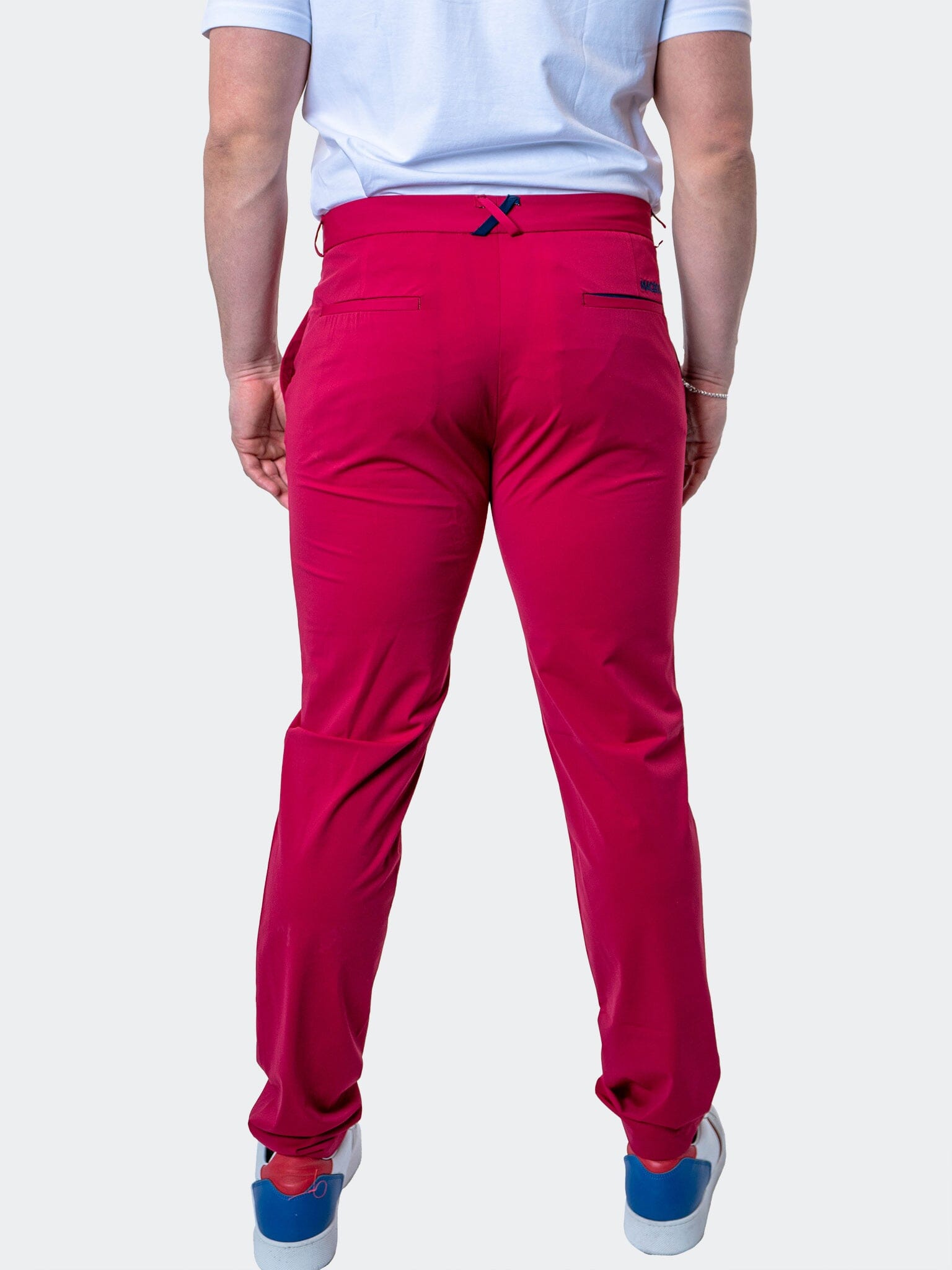 Deep Burgundy Performance Tapered Pants