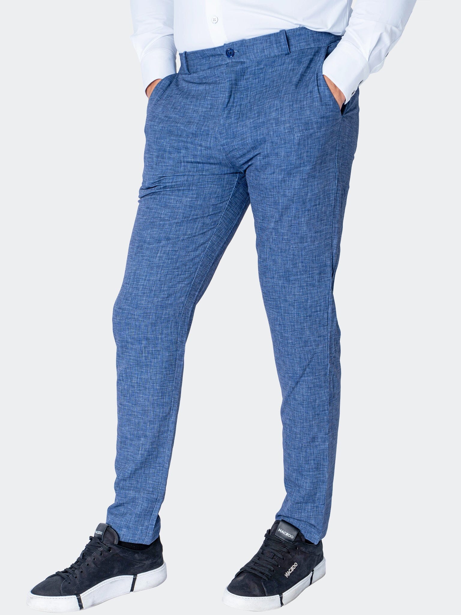 Denim Blue Dress Pants