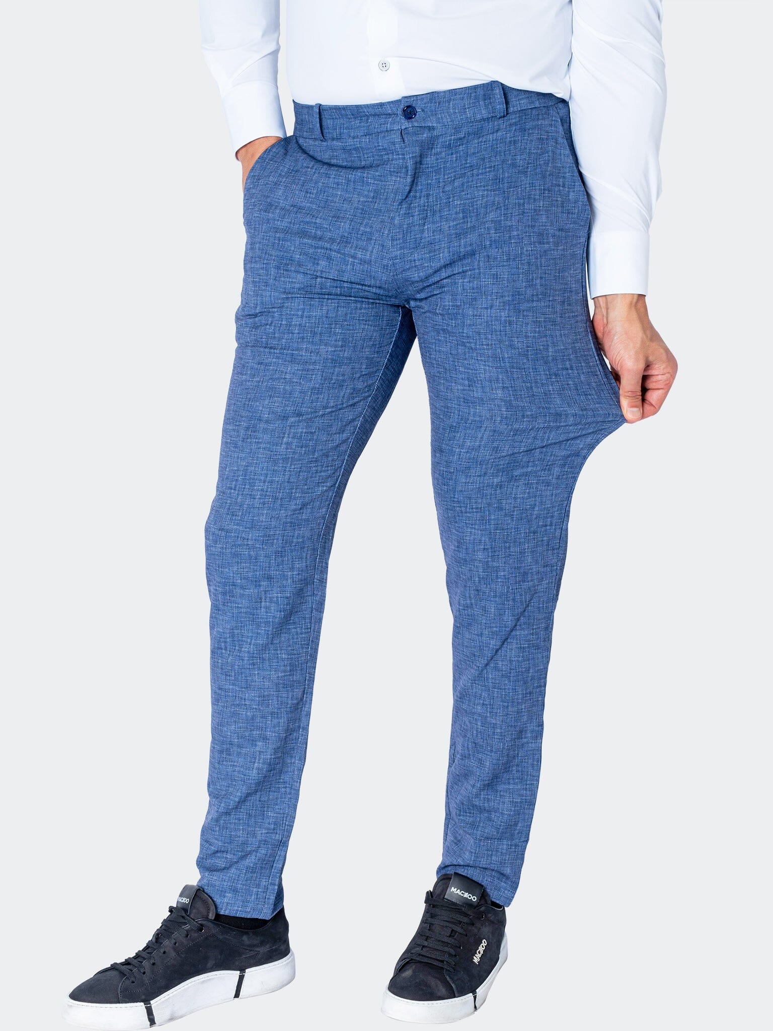 Denim Blue Dress Pants