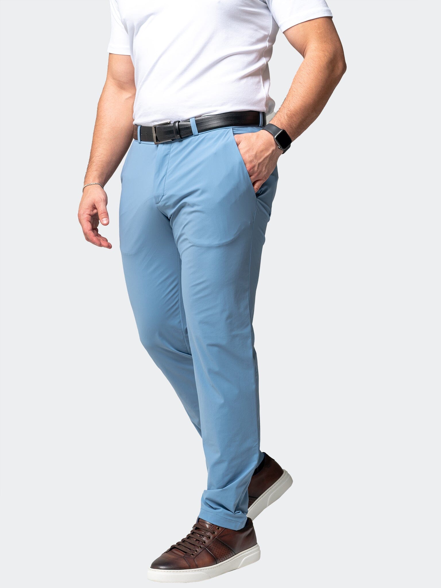 Workout Stretch Blue Pants