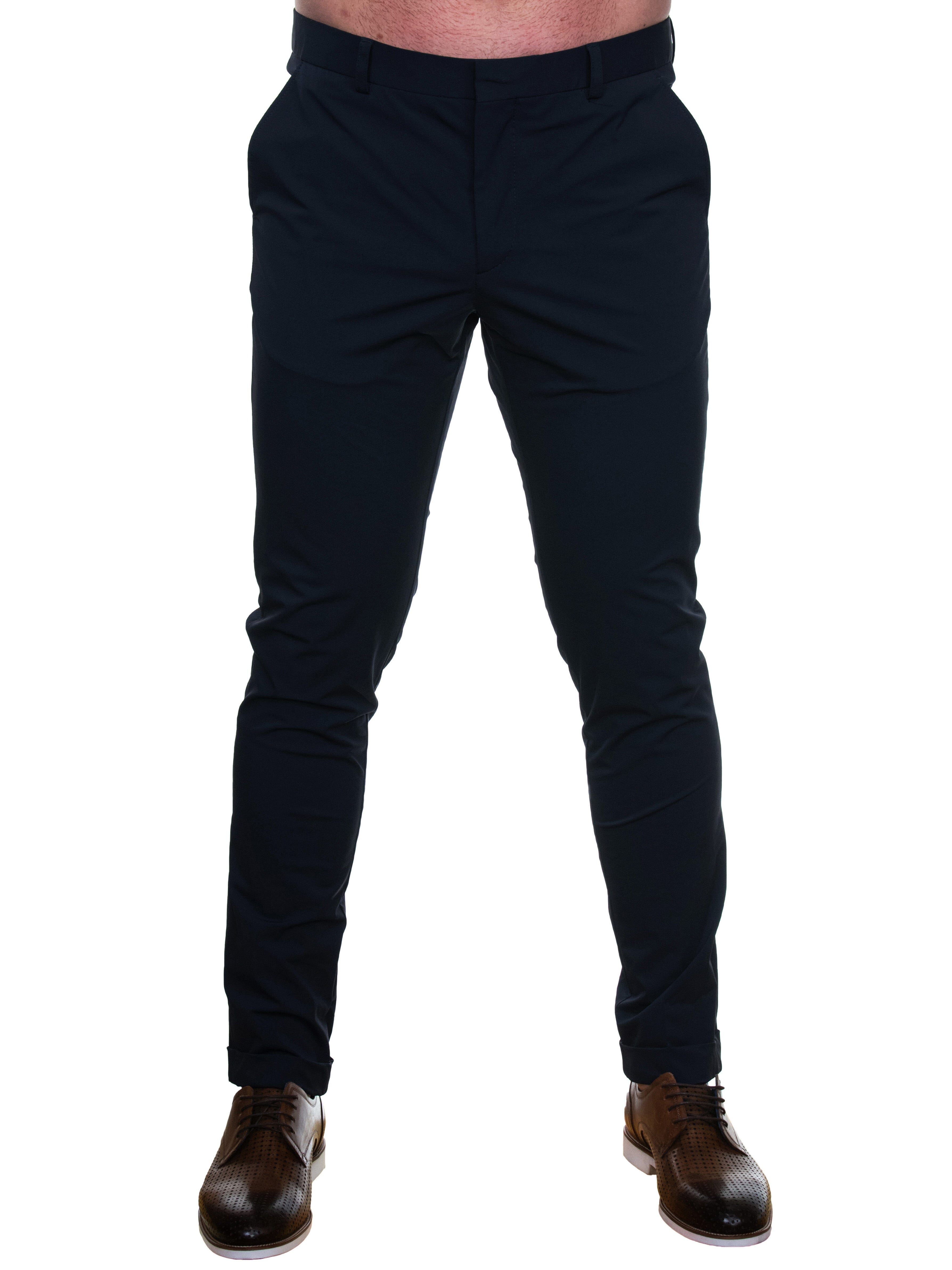 Slim Stretch Navy Pants