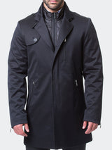 Peacoat Button Black View-2