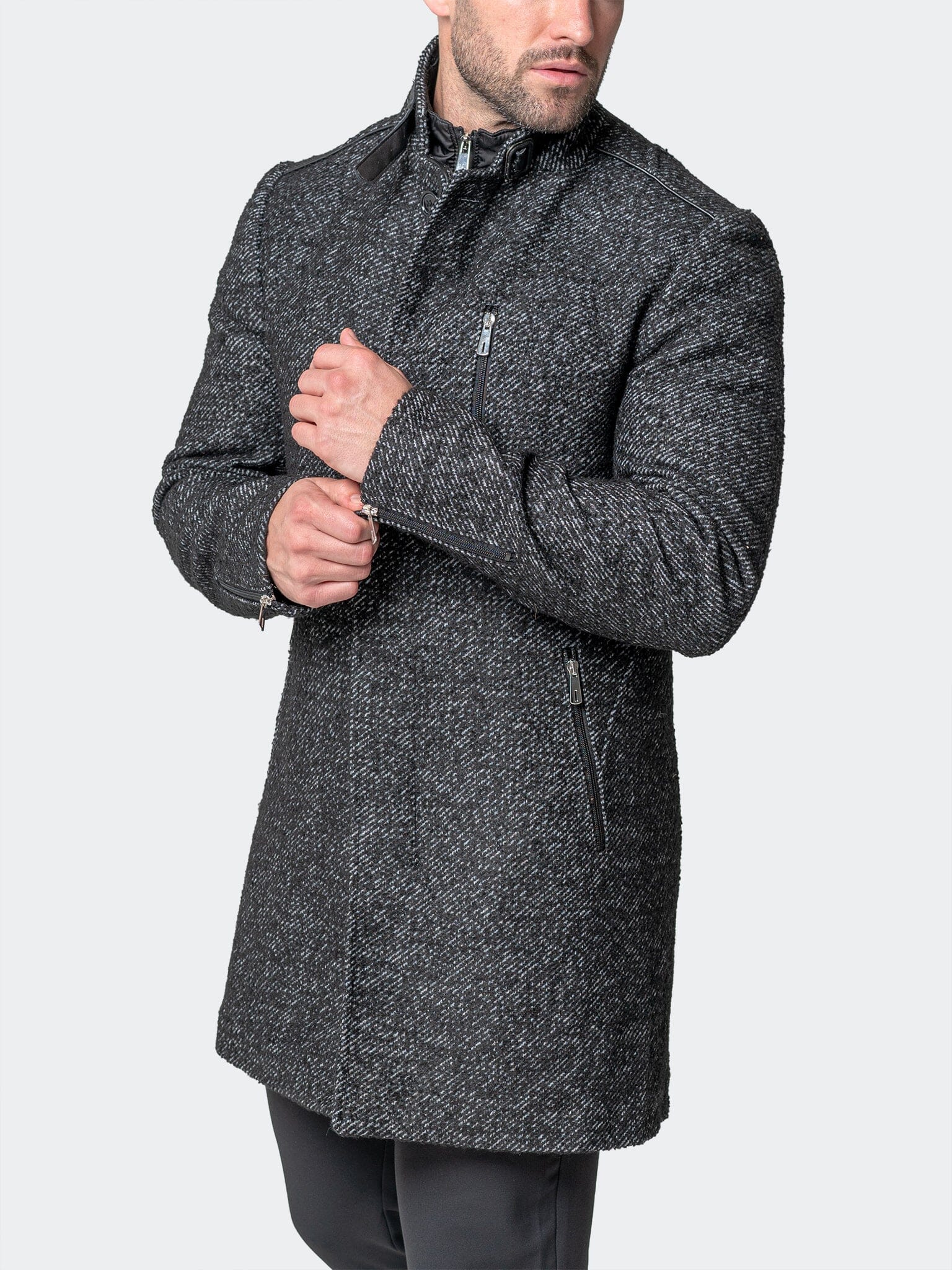 Captain Grey Peacoat – Maceoo