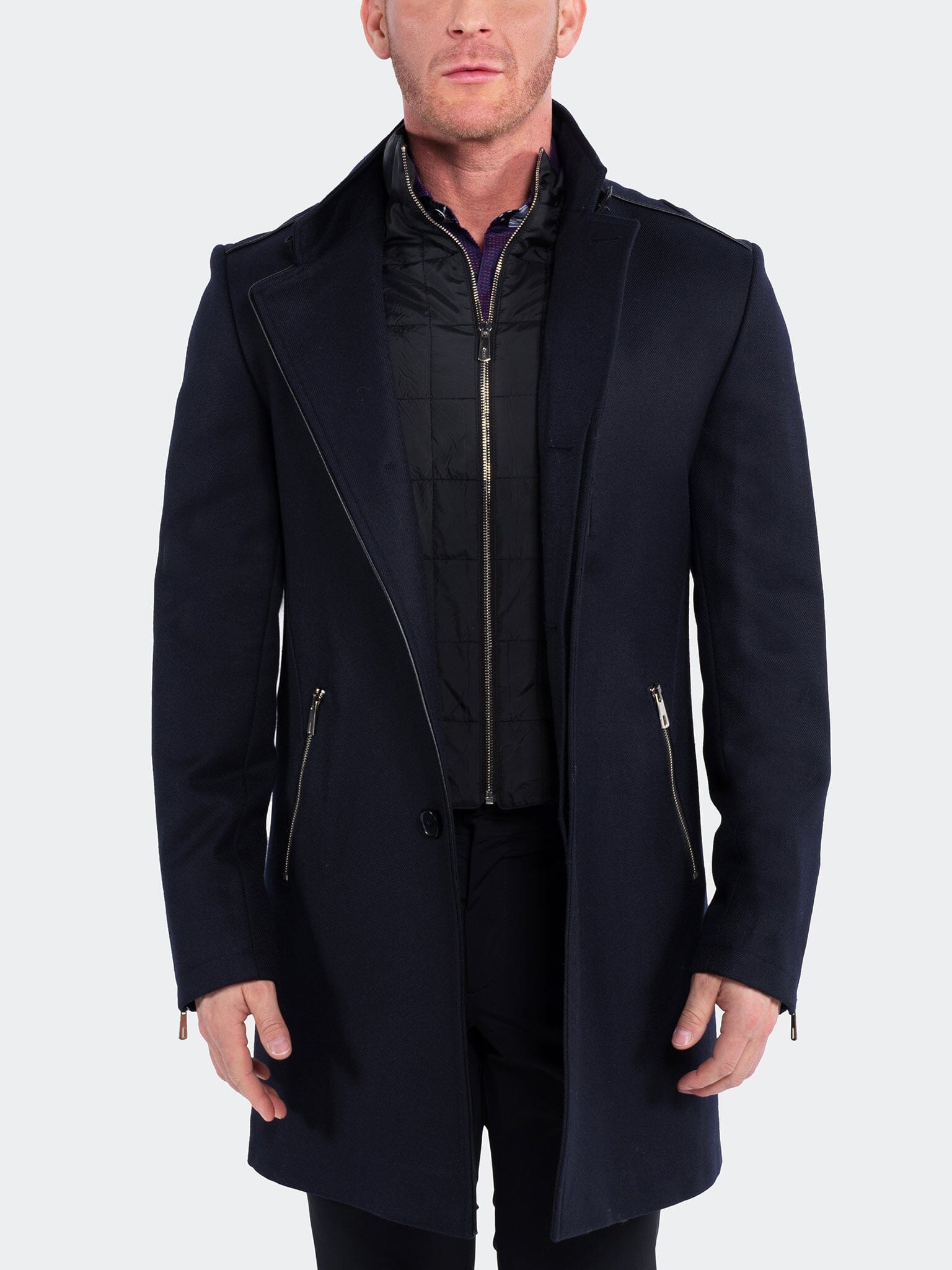 Captain Navy Wool Peacoat Jacket