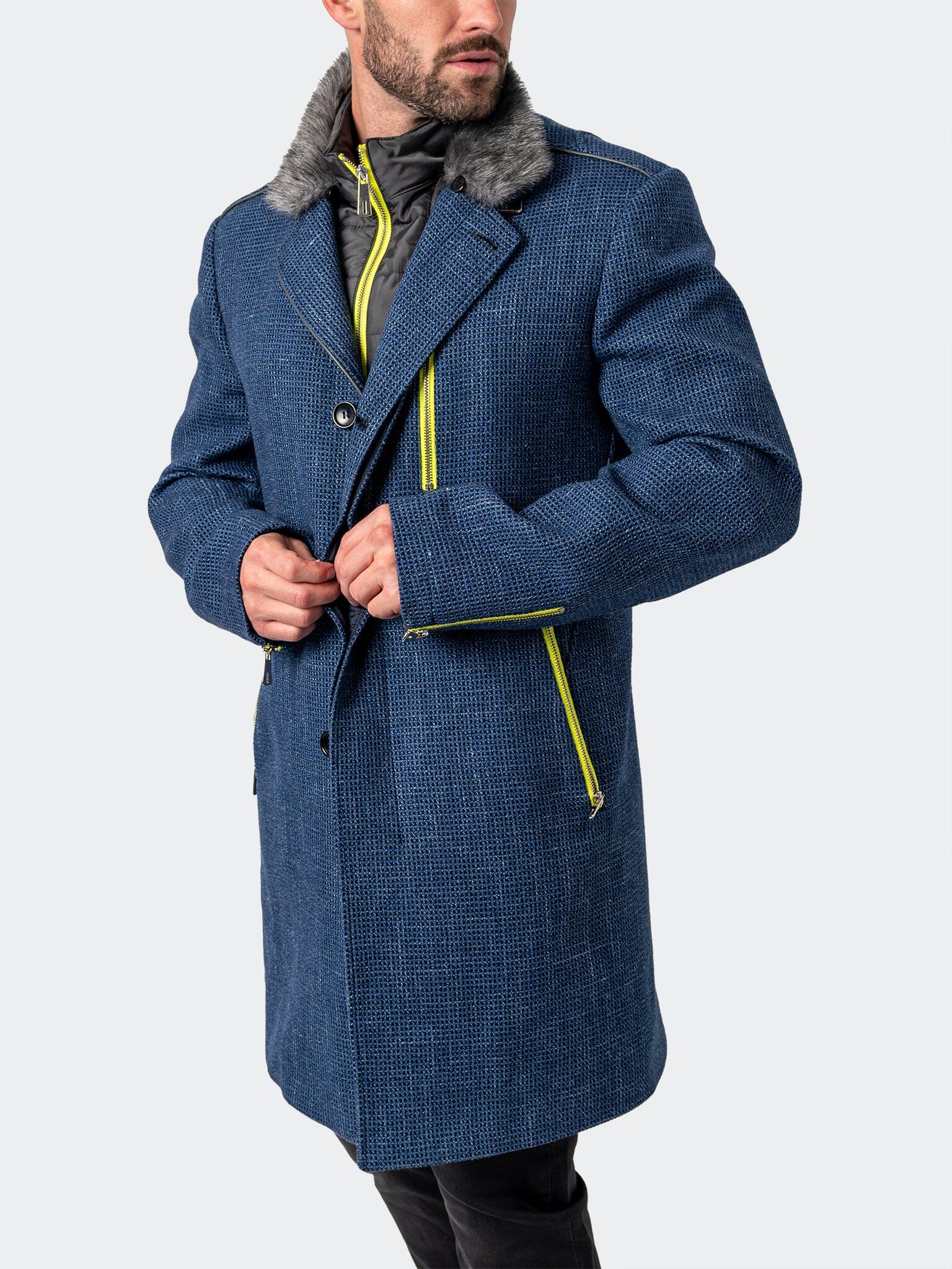CaptainSquare Blue Peacoat