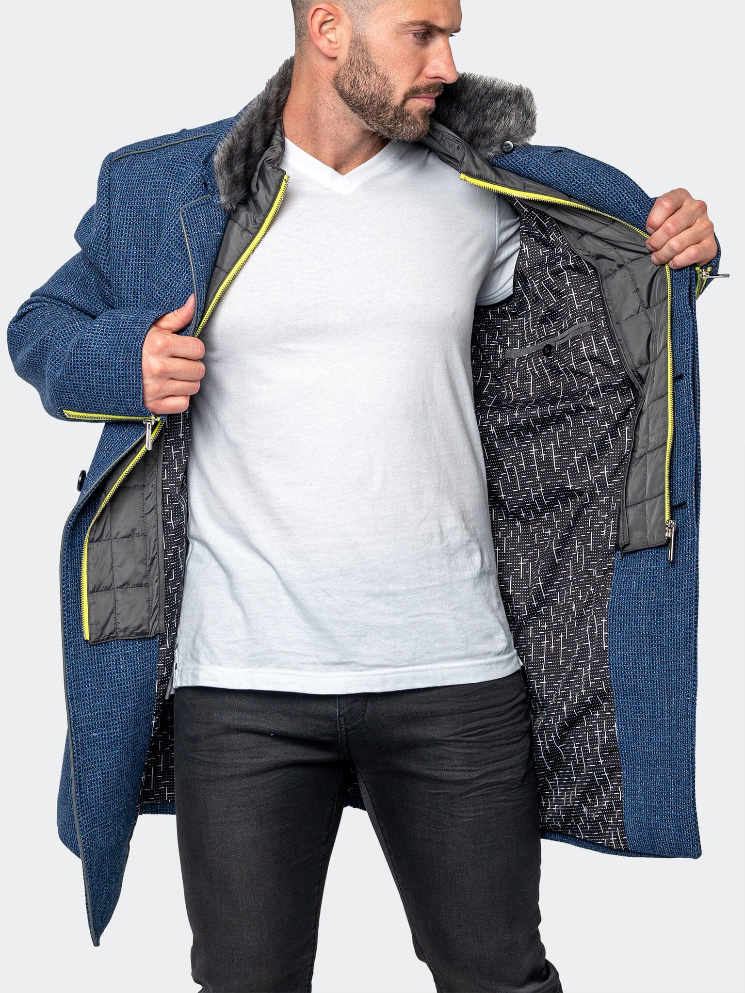 CaptainSquare Blue Peacoat
