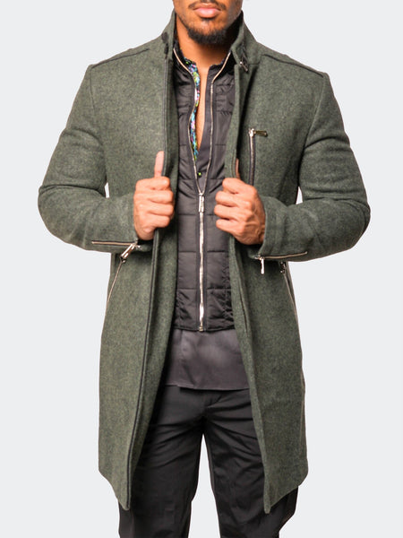Captain Russian Green Peacoat – Maceoo