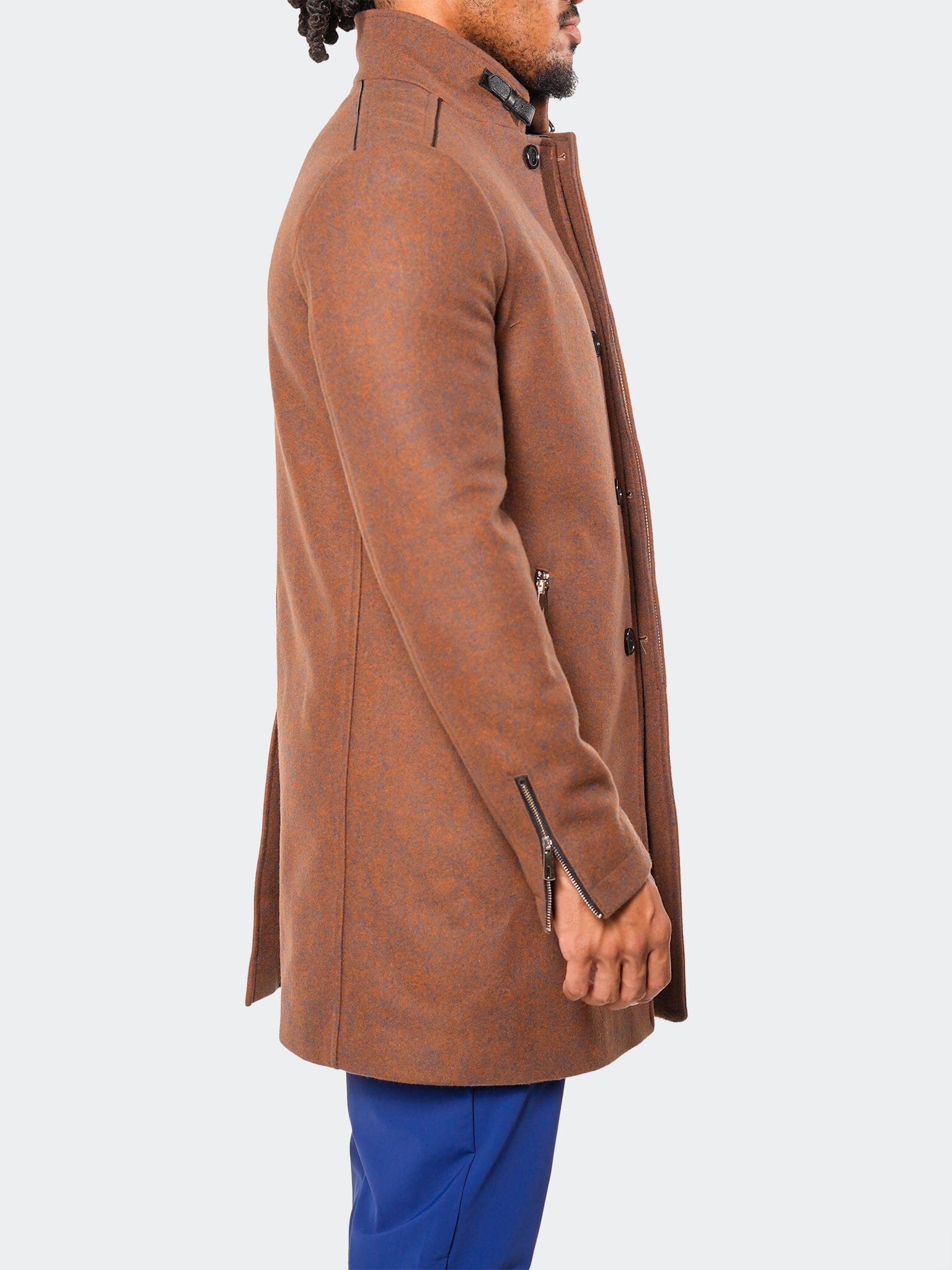 Captain Terracotta Peacoat – Maceoo