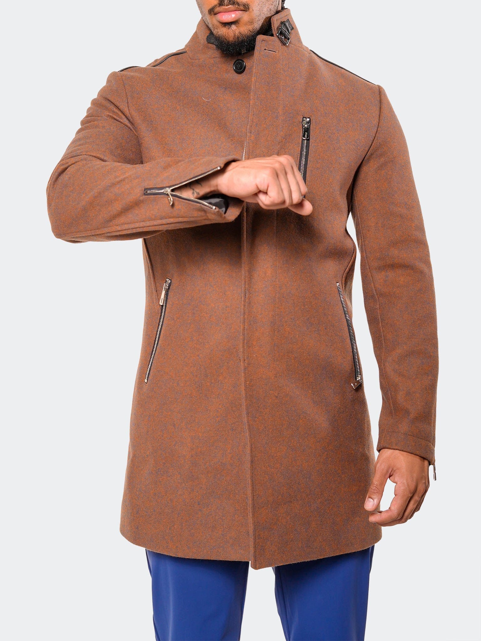 Captain Terracotta Peacoat