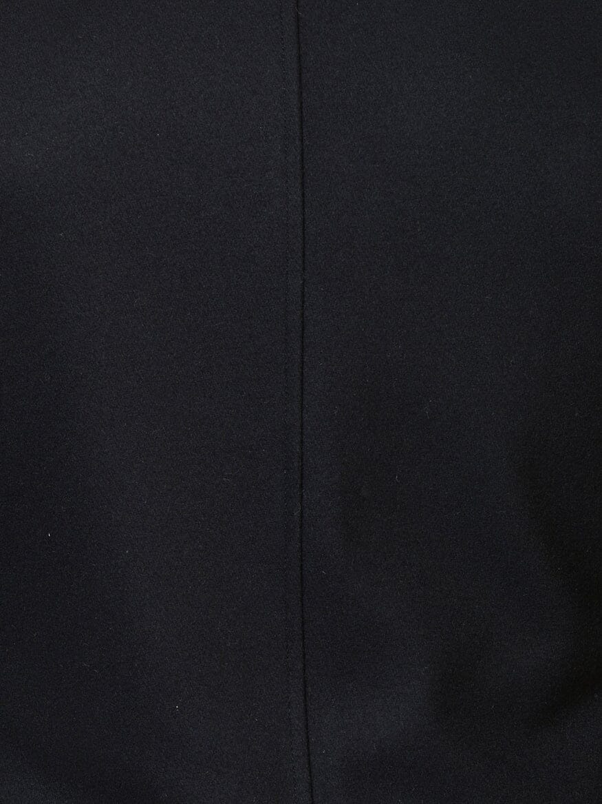 Perm Captain Black Peacoat Jacket – Maceoo