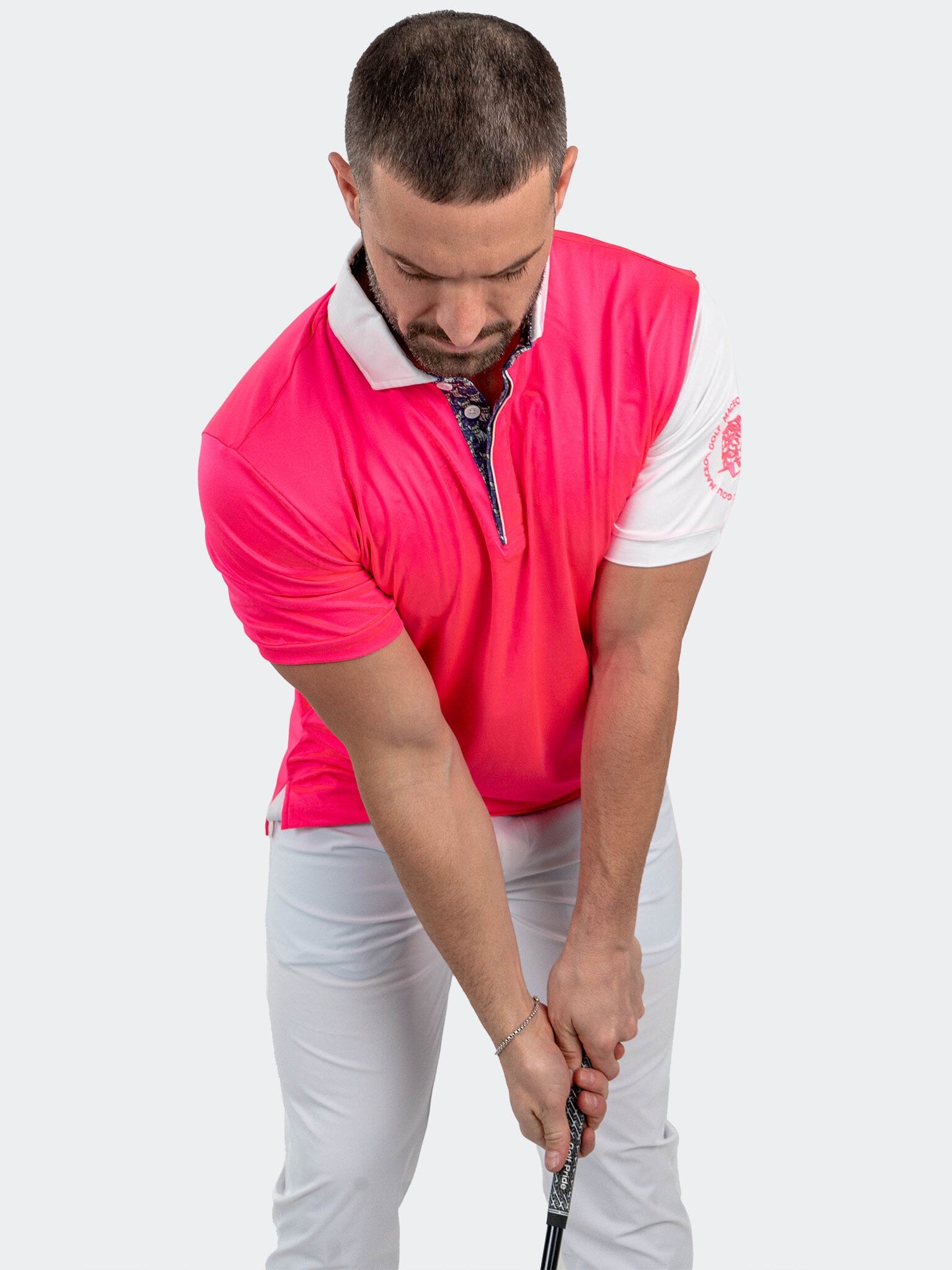 Polo ApolloSleeveNeon Pink