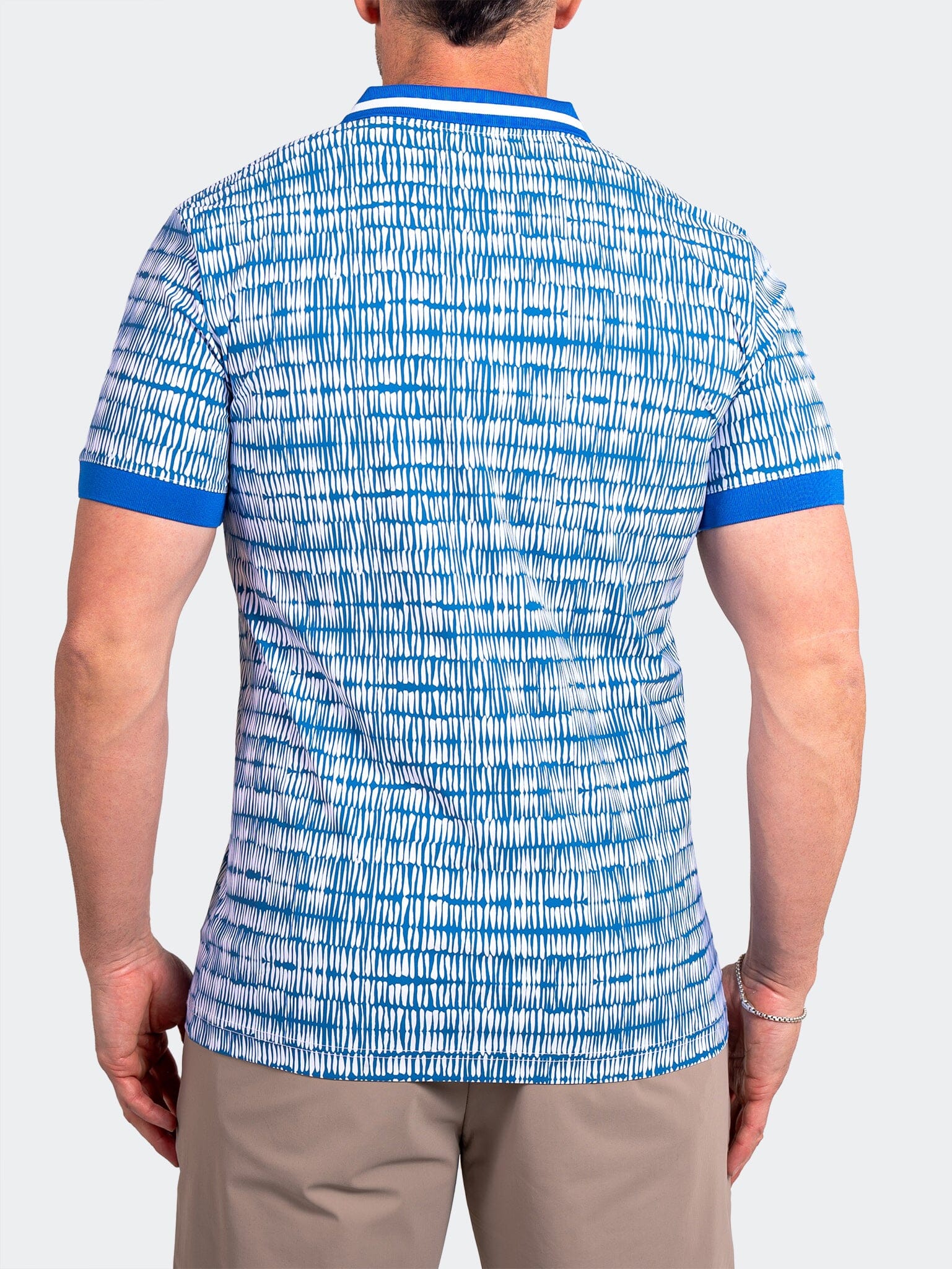 Ascension Blue Pattern Polo