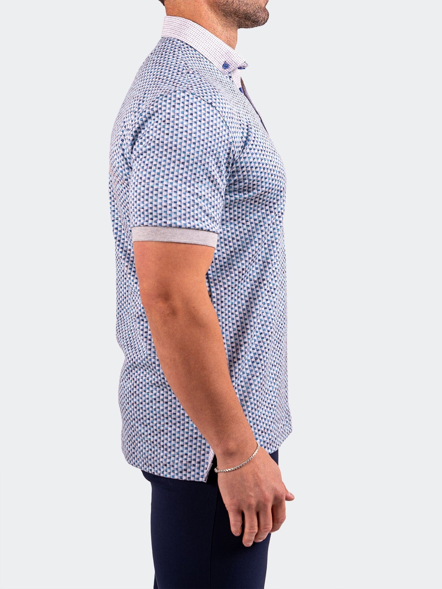 Collar Cubic Blue Polo
