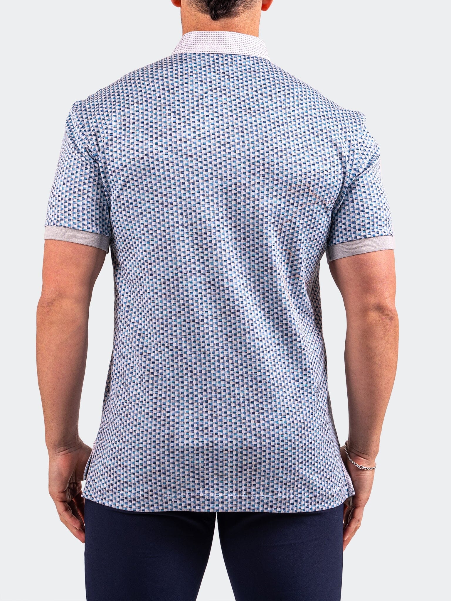 Collar Cubic Blue Polo